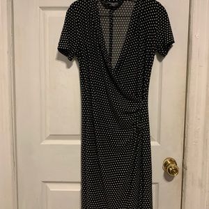 50’s inspired Norma Kamali Polka Dot dress